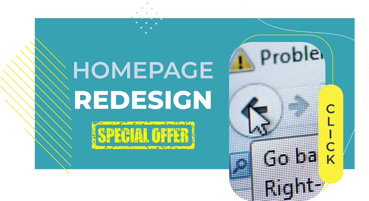 Website Homepage Redesign Banner Ad - CLICK for Details!